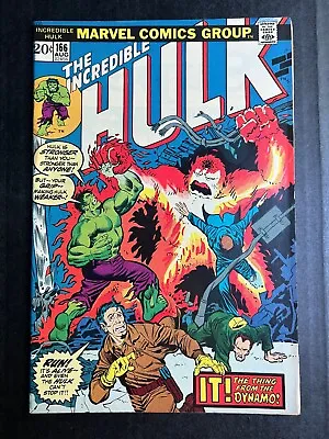 Buy THE INCREDIBLE HULK #166 Aug 1973 1st Appearance Zzzax Avengers Vintage • 34.78£