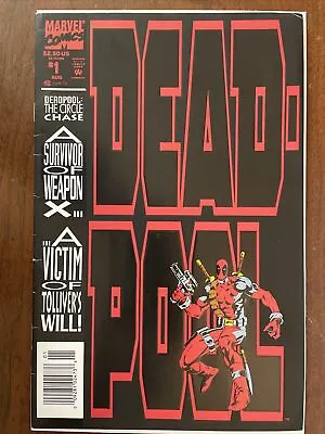 Buy Deadpool: The Circle Chase #1 - Newsstand Variant Marvel Comics 1993 • 15.81£