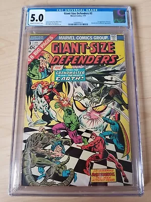 Buy Giant-Size Defenders #3 - CGC 5.0 Cr/OW (1975, Marvel) Future MCU? 1st Korvac • 34.97£
