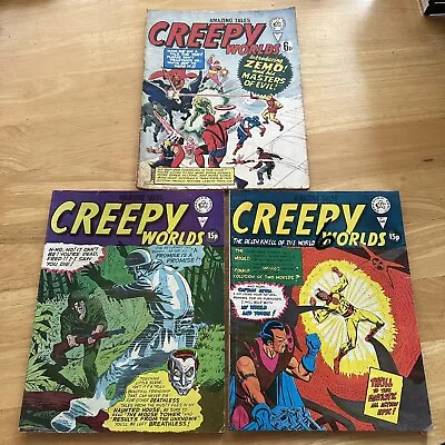 Buy Marvel UK Alan Class Creepy Worlds Issue 133 167 & 168 Comic Bundle • 19.99£