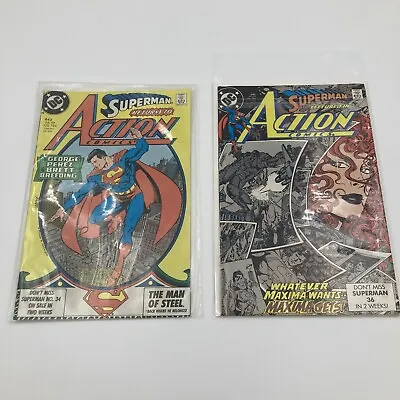 Buy Action Comics #643 & #645. (DC 1989) 2 X Issues. • 8£