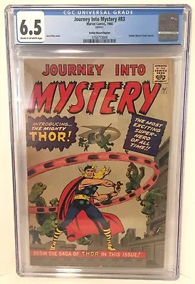 Buy Journey Into Mystery #83 Golden Record Reprint 1966  CGC 6.5  1st Thor • 513.89£