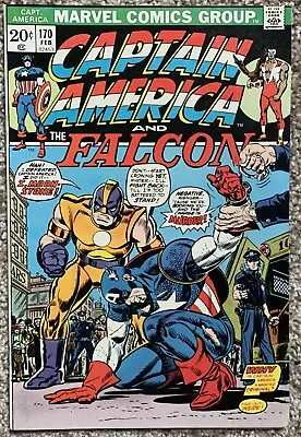 Buy Captain America Comic (marvel,1974) #170 1st Appearance Of Moonstone Bronze Age~ • 55.43£