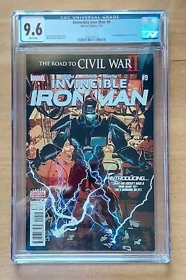 Buy Invincible Iron Man #9 Cgc 9.6 1st App Riri Williams Iron Heart 2016 Marvel Mcu • 85£