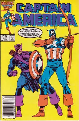 Buy Captain America (1st Series) #317 (Newsstand) FN; Marvel | Mark Gruenwald Hawkey • 3.02£