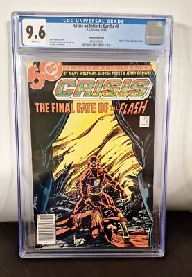 Buy Crisis On Infinite Earths #8 CGC 9.6 (1985) Death Of Flash/Barry, RARE NEWSSTAND • 79.06£