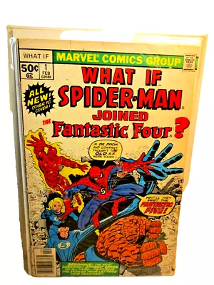 Buy What If #1 Spider-Man Joined The Fantastic Four? (Feb 1977, Marvel Comics)- • 38.24£