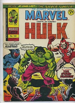 Buy Mighty World Of MARVEL Starring The INCREDIBLE HULK # 103 • 3.99£