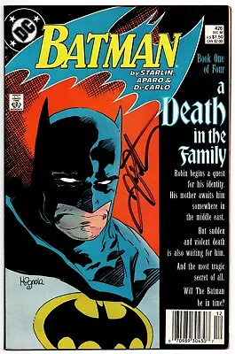 Buy Batman #426 Newsstand FN+ Signed W/COA Jim Starlin 1988 DC Comics • 75.04£
