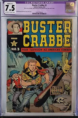 Buy Buster Crabbe #3 Cgc 7.5 10 Cent Golden Age Comic • 318.65£