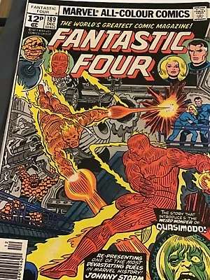 Buy Marvel Fantastic Four, #189, 1977, Stan Lee, Jack Kirby FN+ 7.0 • 5.95£