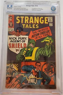 Buy Strange Tales #135 Cbcs 5.5 1st Appearance Of S.h.i.e.l.d And Nick Fury!! • 138.30£