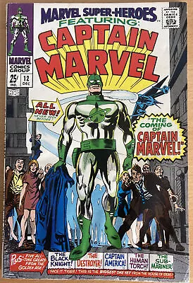 Buy Marvel Super Heroes #12 1st Appearance And Origin Of Captain Marvel Major Key 🔑 • 120£