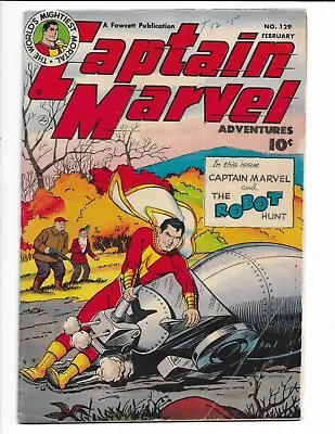 Buy Captain Marvel Adventures 129 - Vg 4.0 - Captain Kid - Shazam (1952) • 87.91£