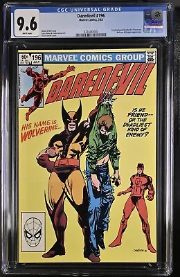 Buy Daredevil #196 CGC 9.6  1st Daredevil & Wolverine Meeting Kingpin Bullseye • 87.07£