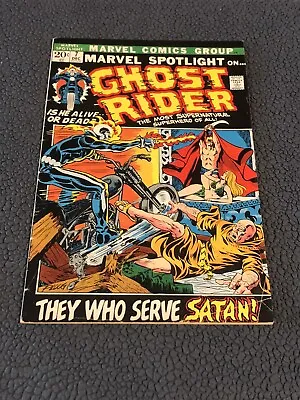 Buy Marvel Spotlight #7 *1972* Ghost Rider  They Who Serve Satan!  Mike Ploog Cover • 23.65£