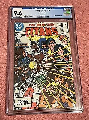 Buy New Teen Titans #34, CGC 9.6, White Pages, Deathstroke Appearance, DC Comics! • 47.39£