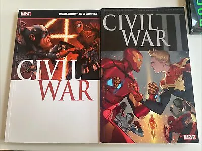 Buy Civil War By Mark Millar Graphic Novel Marvel Comics & Civil War Part 1 & 2 • 19.99£