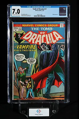 Buy Tomb Of Dracula #17 ~ CGC 7.0 ~ Dracula Bites Blade! ~ Marvel (1974) • 79.94£