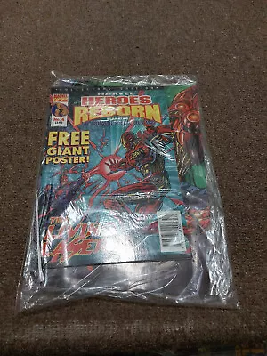 Buy Marvel HEROES REBOR Iss No.4 December 97 Fantastic Four & Iron Man Comic Poster • 3.99£