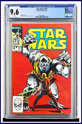 Buy Star Wars #77 CGC Graded 9.6 Marvel November 1983 White Pages Comic Book. • 129.47£