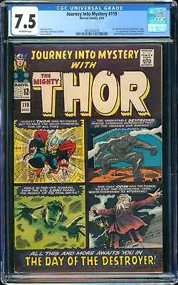 Buy Journey Into Mystery #119 (Marvel, 1965) CGC 7.5 • 220.17£