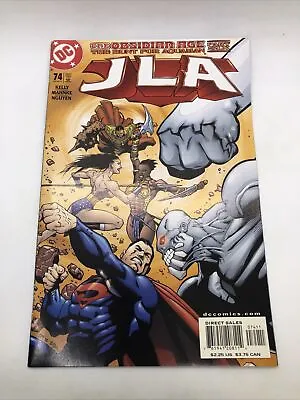 Buy JLA Justice League Of America #74 NEWSSTAND UPC Variant DC Comics 2002 • 6.70£
