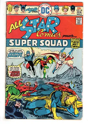 Buy All Star Comics #58 (1976) - Grade 5.0 - 1st Appearance Of Power Girl! • 79.95£