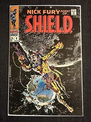 Buy Marvel Comics Nick Fury Agent Of S.H.I.E.L.D. Vol.1 #6 Jim Steranko Cover 1968. • 22.70£
