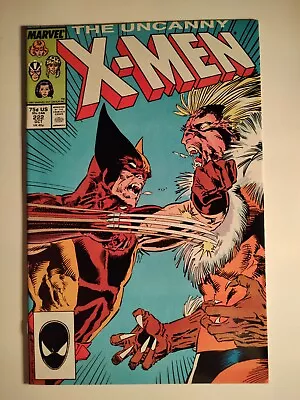 Buy Uncanny X-Men #222 Direct, VF/8.0, Marvel 1987, Wolverine Vs. Sabretooth 🔑🔥 • 9.48£