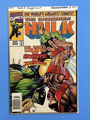 Buy Incredible Hulk #457 -Marvel- Hulk Vs. Juggernaut - 1997 - Newsstand Variant • 28.38£
