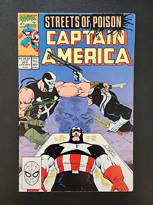 Buy Marvel Comics Captain America #377 September 1990 Mark Bagley Art • 2.41£