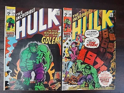 Buy Incredible Hulk 134 & 135. Key Kang Early Bronze Age Comics • 51.45£