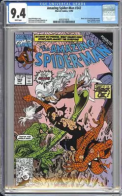 Buy Amazing Spider-Man 342 CGC 9.4 1990 4302510018 Black Cat & Scorpion Appearance • 47.30£