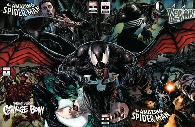 Buy Amazing Spiderman 9 10 Venom 8 Web Carnage Born 1 Suayan Connecting Variant Set • 47.93£