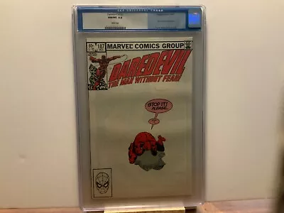 Buy 1982 Daredevil #187 CGC 9.8 WHITE PAGES OLD STYLE CGC SLAB • 79.06£