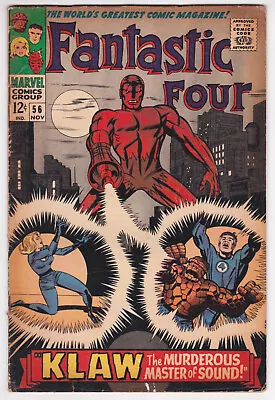 Buy Fantastic Four #56 Good-Very Good 3.0 Klaw Stan Lee Jack Kirby 1966 • 20.90£