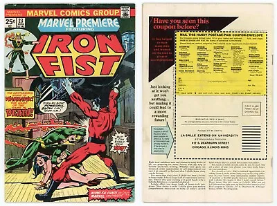 Buy Marvel Premiere #23 (FN- 5.5) 1st Scarfe Misty's Partner 1st Warhawk 1975 Marvel • 10.44£