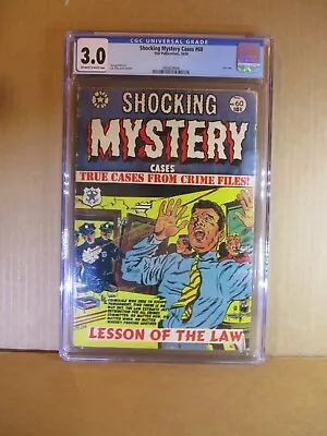 Buy Shocking Mystery Cases 60 CGC 3.0 L.B. Cole Last Issue `53 Star Comic True Crime • 197.05£