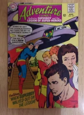 Buy Adventure Comics #371 Solid Vg+ 1968 Adams Cover,chemical King Intro More • 11.02£