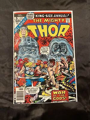 Buy Thor Annual #5 Marvel 1976) 1st Appearance Toothgnasher /toothgrinder Vf+ • 22.70£