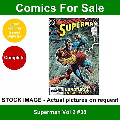 Buy DC Superman Vol 2 #38 Comic - VG/VG+ 01 December 1989 • 2.99£