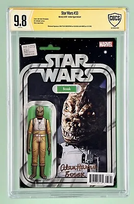 Buy Star Wars #33 (CBCS Not CGC 9.8) 2017, Bossk Action Figure Variant, 2x Signed! • 183.89£