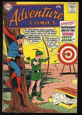 Buy Adventure Comics #258 VG+ 4.5 Superboy Meets Green Arrow! DC Comics 1959 • 38.38£