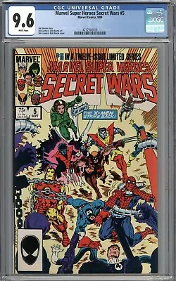 Buy Marvel Super Heroes Secret Wars #5 1984 CGC 9.6 NM+ WHITE PAGES Avengers • 83.86£