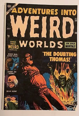 Buy Atlas ADVENTURES Into WEIRD WORLDS #20 1953 Coverless W/ Copied Cover & Repairs • 31.53£