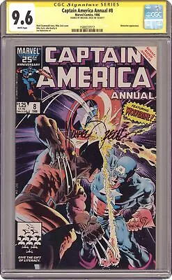 Buy Captain America Annual #8D CGC 9.6 SS Zeck 1986 1588237012 • 218.44£