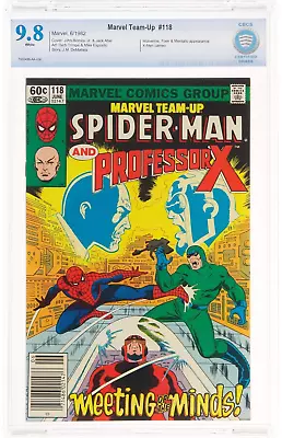 Buy Marvel Team-Up #118 Newsstand 9.8 CBCS White Pages SPIDER-MAN X Professor Nt CGC • 150.22£