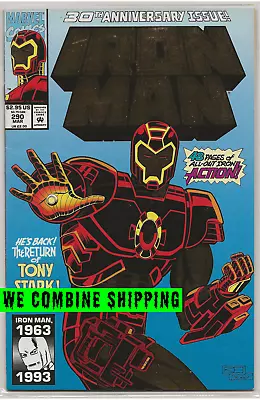 Buy Iron Man #290 1993 Marvel Comics: Gold Foil Enhancements; Kevin Hopgood Cover • 4.39£