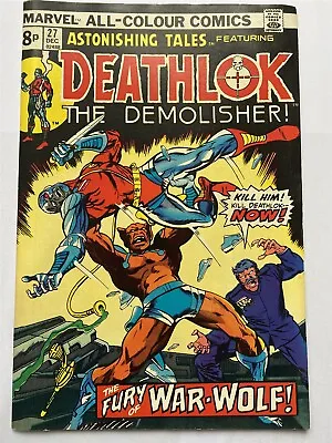 Buy ASTONISHING TALES #27 Deathlok Marvel Comics UK Price 1974 VF • 3.95£